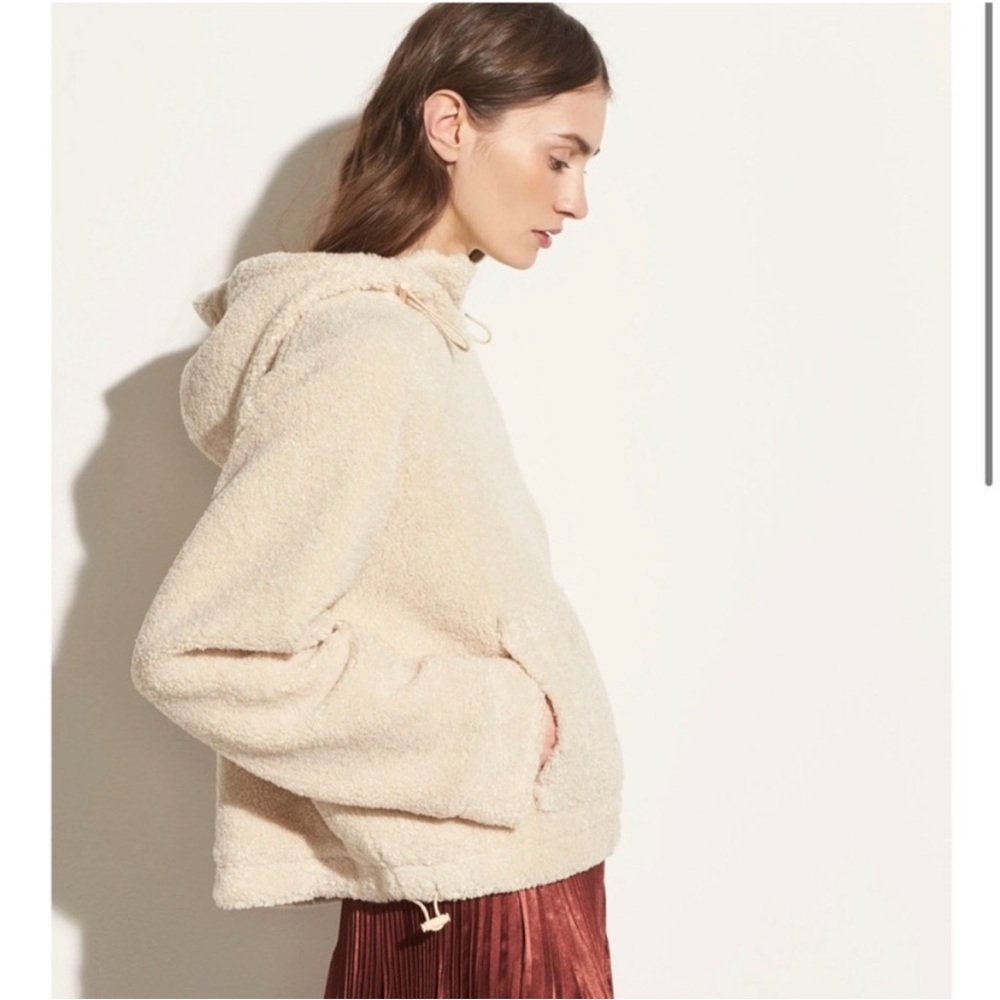 Vince Cream Teddy Jacket